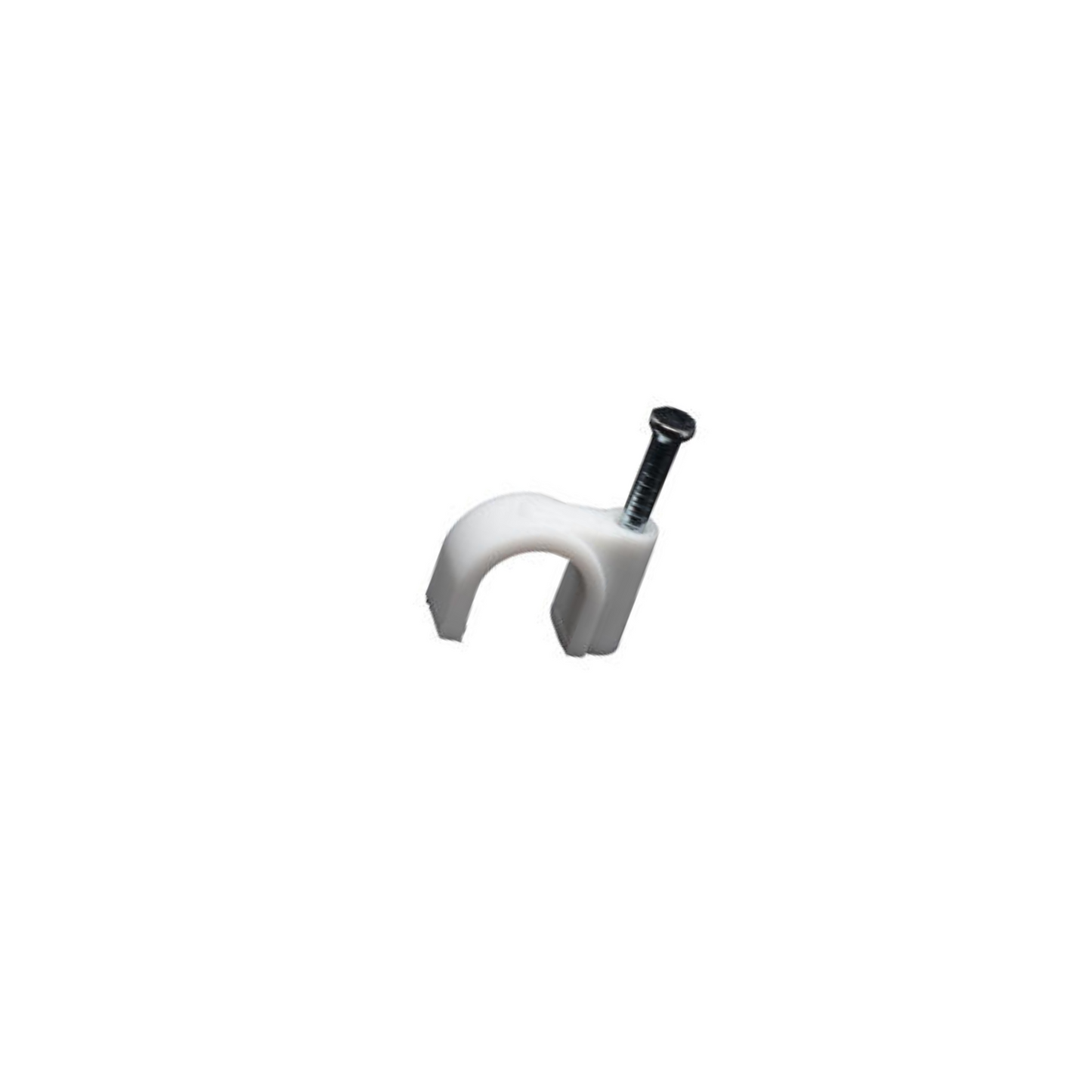 CABLE CLIP 9MM ROUND WHITE/100