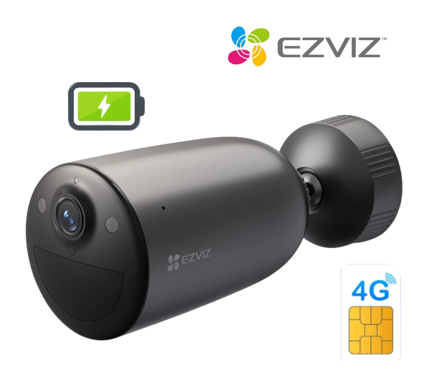 EZVIZ EB3 3MP 2K Smart 4G Battery Camera CS-EB3-R200-1K3FL4GA
