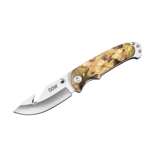 4in camo handle. gut hook