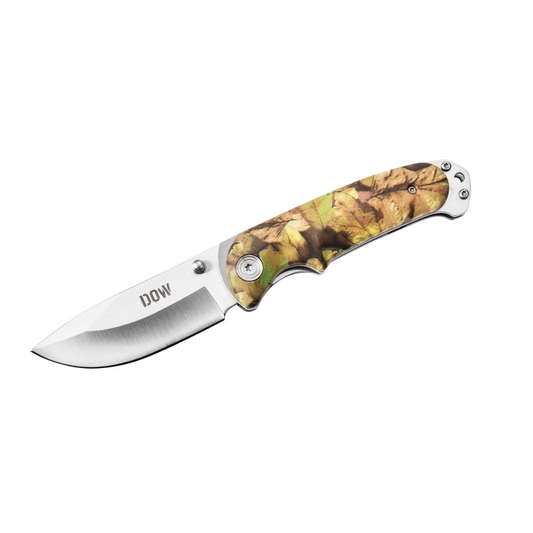 4in satin blade. camo handle