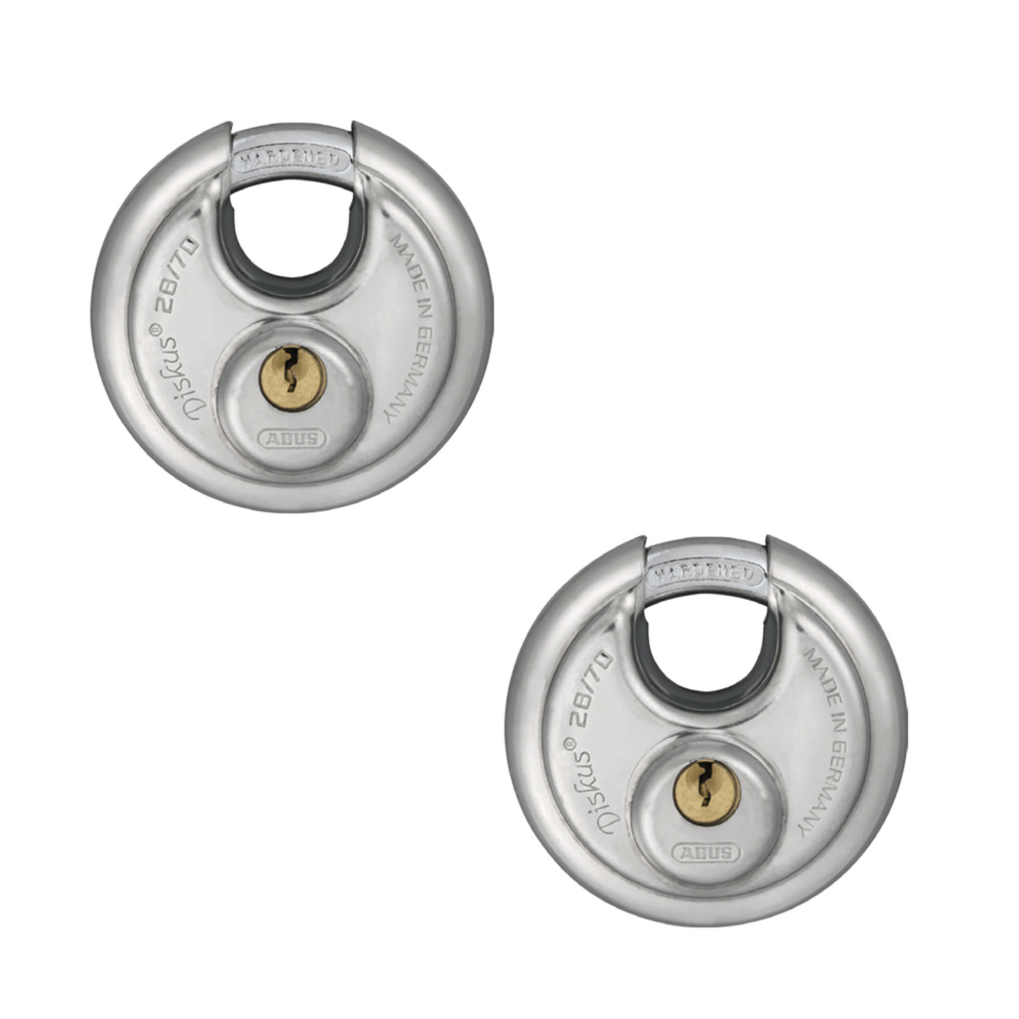 ABUS - PADLOCKS 70MM DISCUS 2 PACK